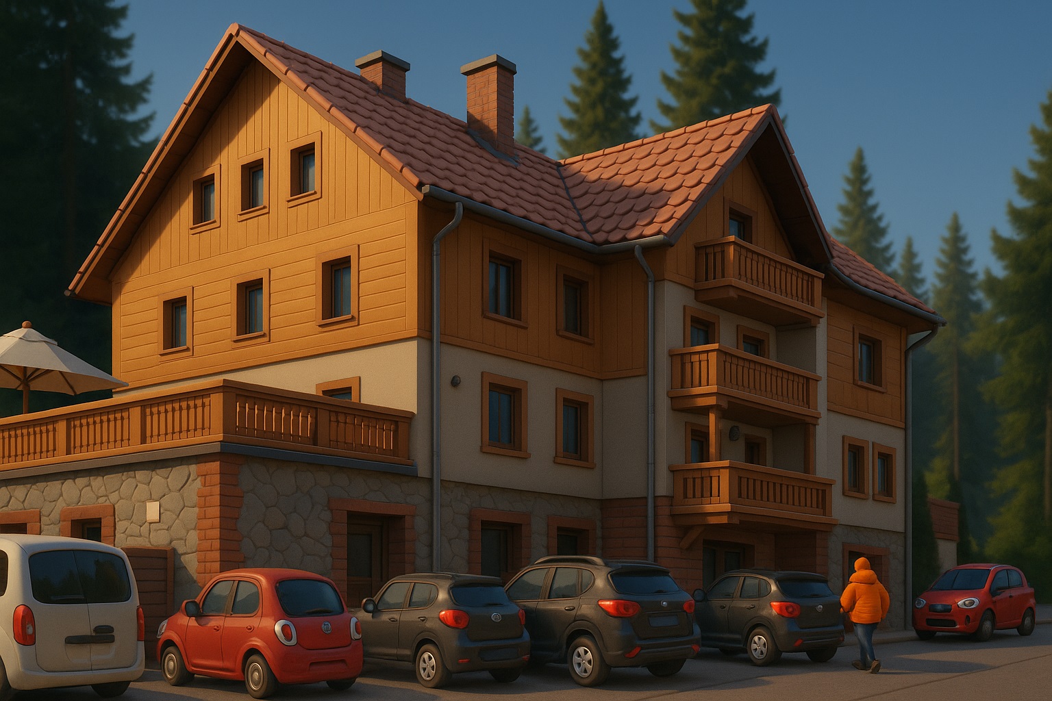 dom nad wodospadem