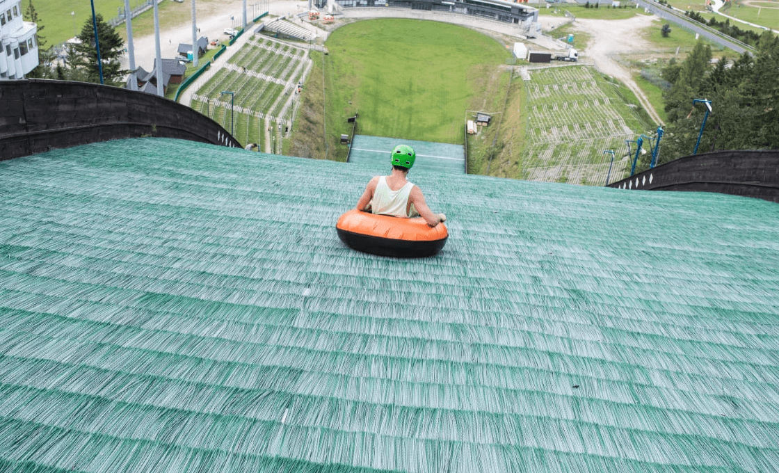 Zjazd ze skoczni Zakopane