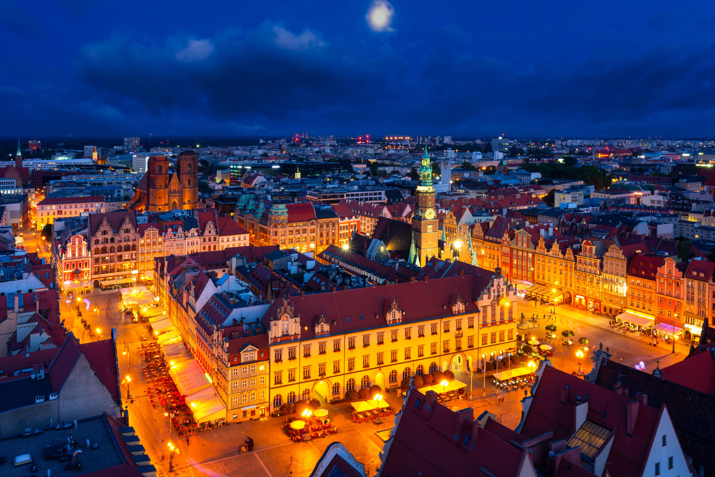 Wrocław nocą