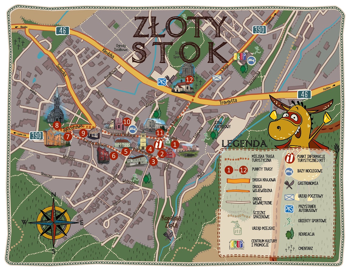 mapa złoty stok