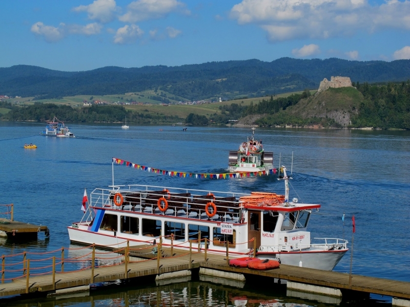 rejs po jeziorze czorsztynskim