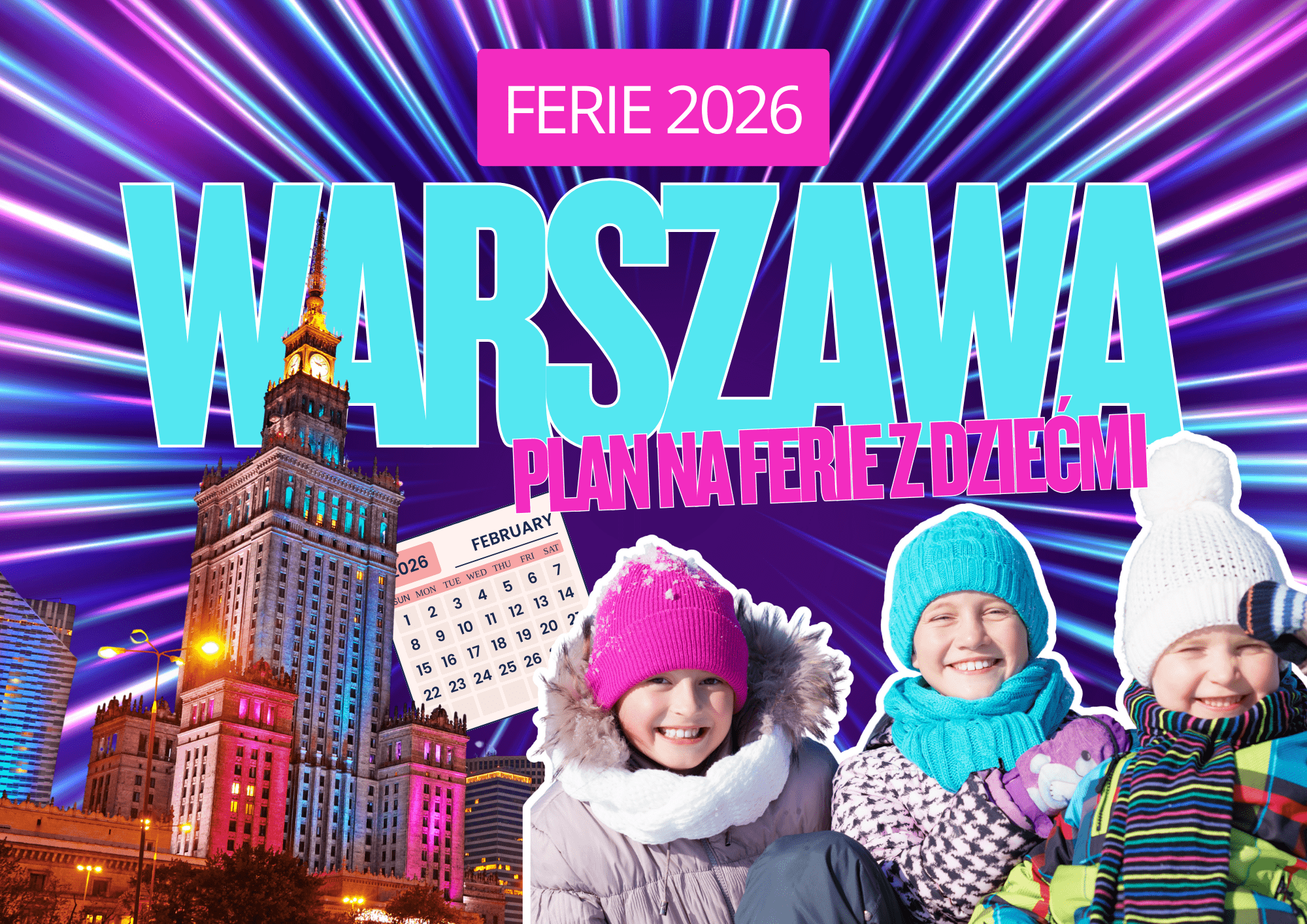 warszawa ferie dzieci atrakcje zima
